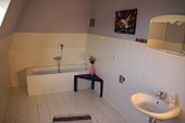 bathroom with bath tube